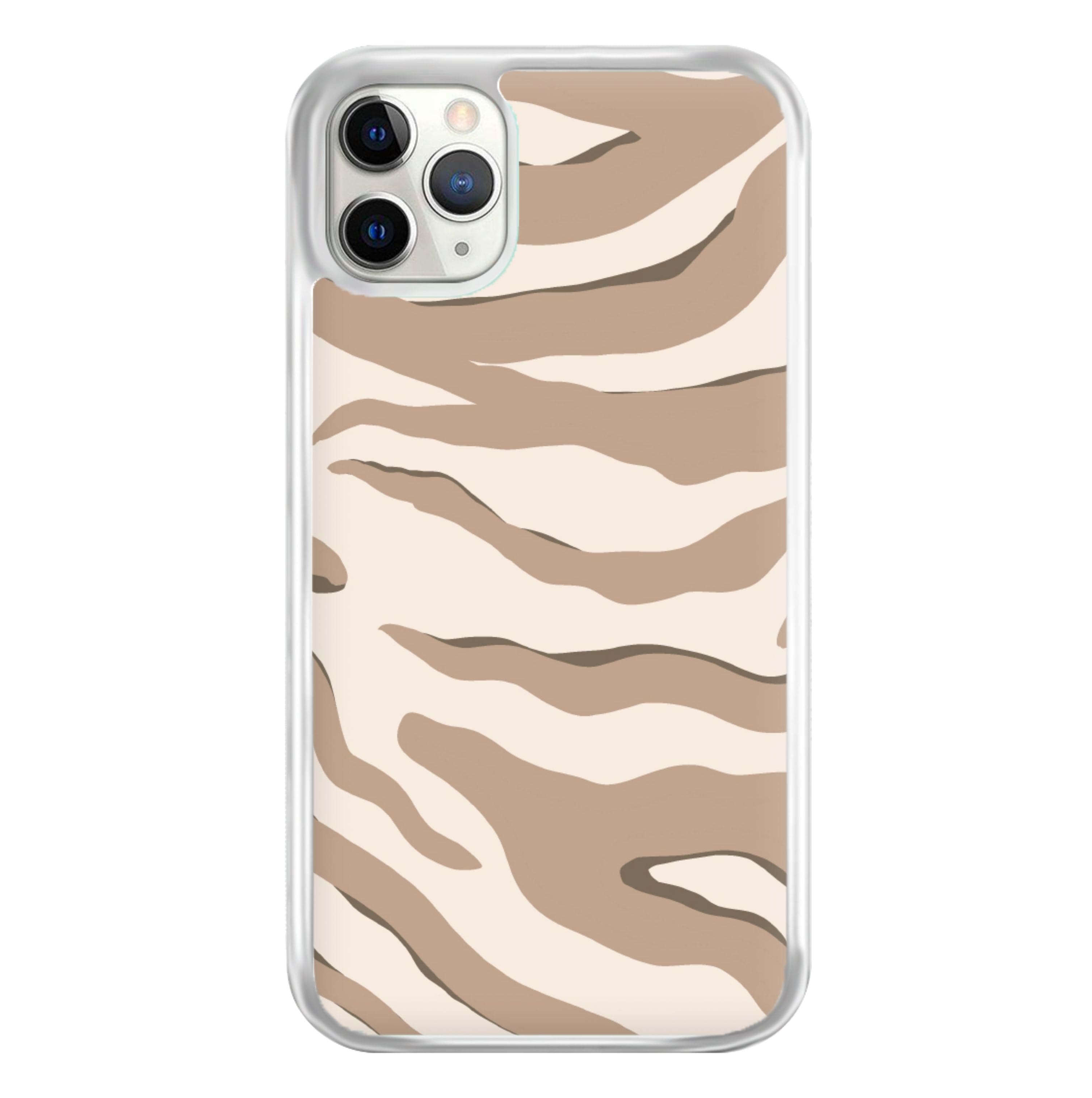 Neutral Tiger Print  Phone Case