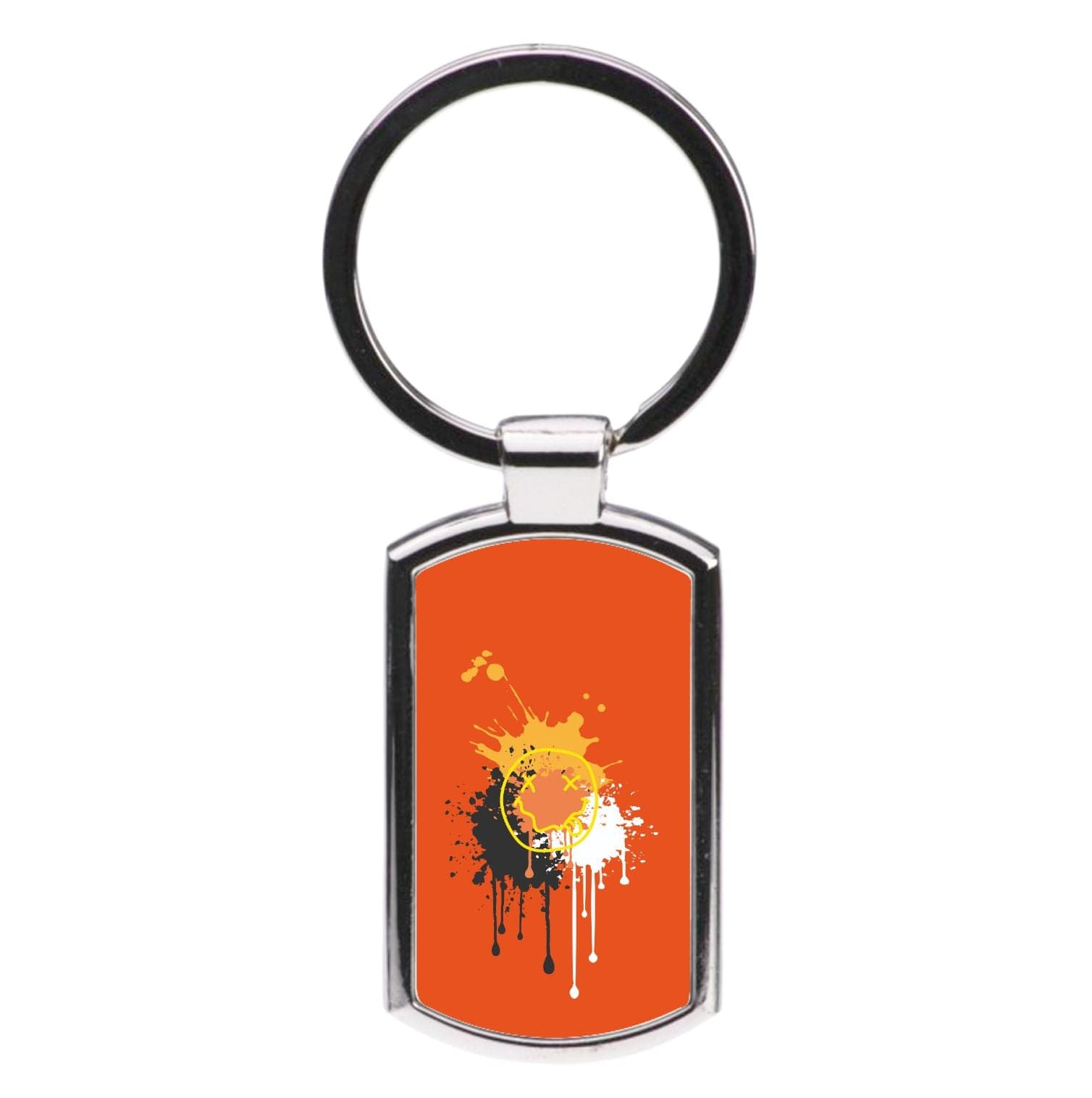 Orange Graffiti - Skate Aesthetic  Luxury Keyring