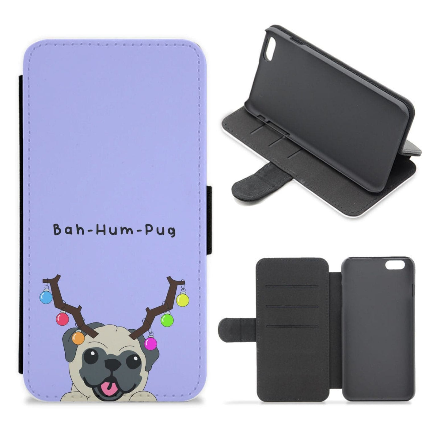 Buh-hum-pug - Christmas Flip / Wallet Phone Case