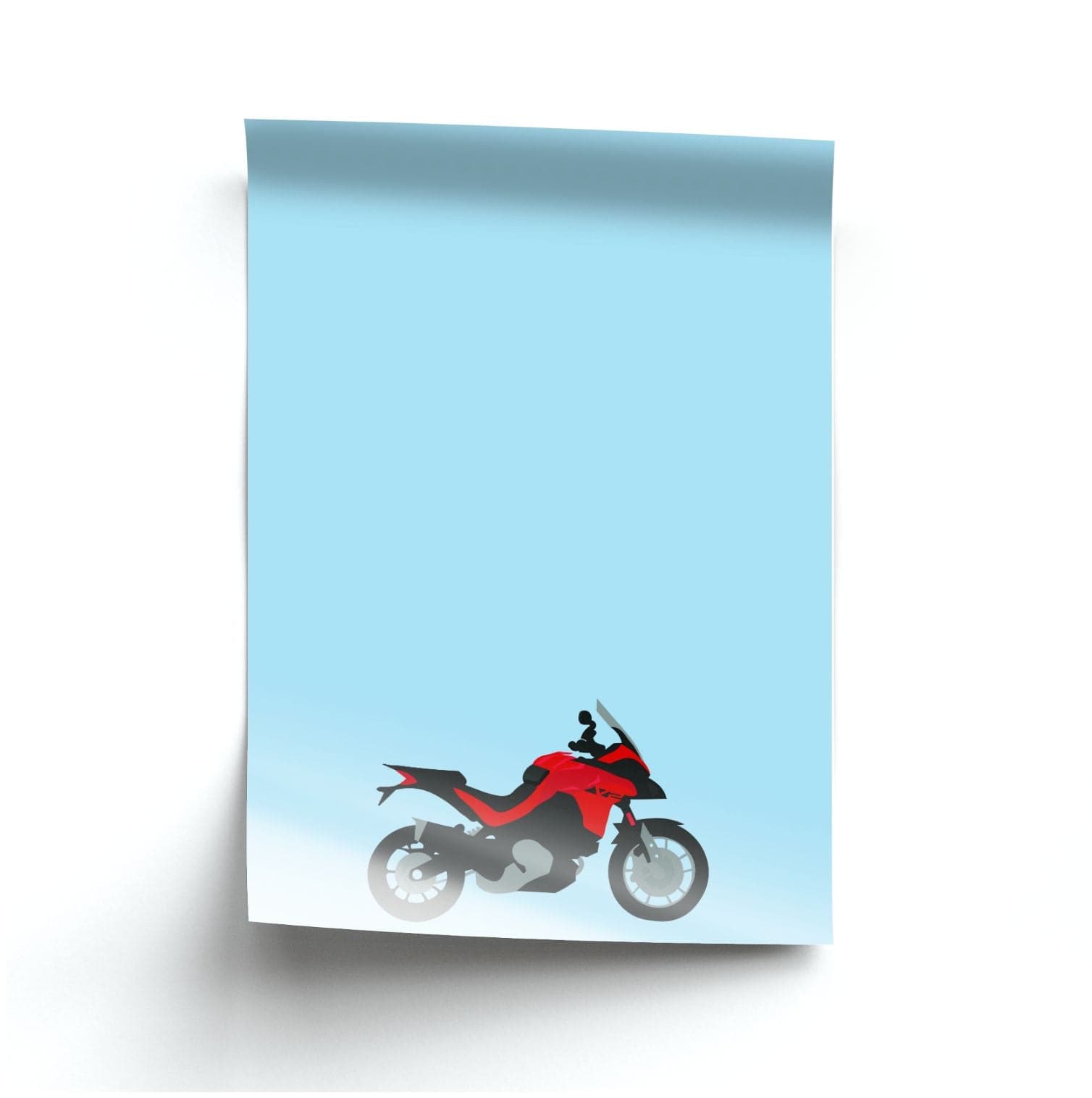 Red Motorbike - Motorbike Poster