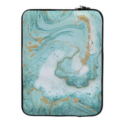 Green Marble Laptop Sleeve