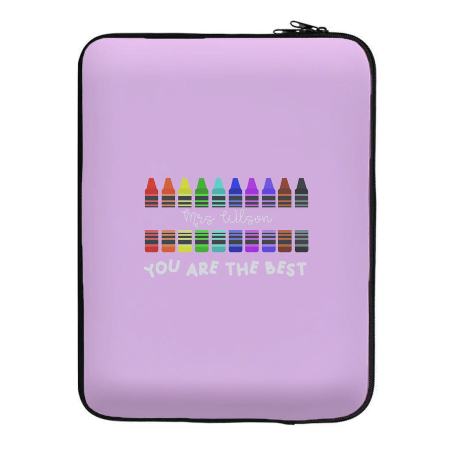 You Are The Best - Personalised Teachers Gift Laptop Sleeve
