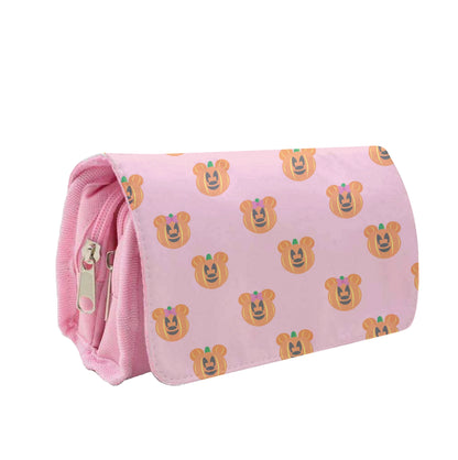 Female Mouse Pumpkin Pattern Halloween Pencil Case