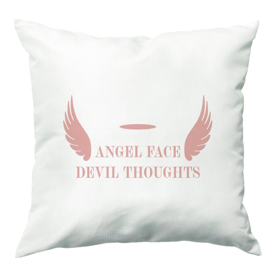 Angel Face Devil Thoughts Cushion