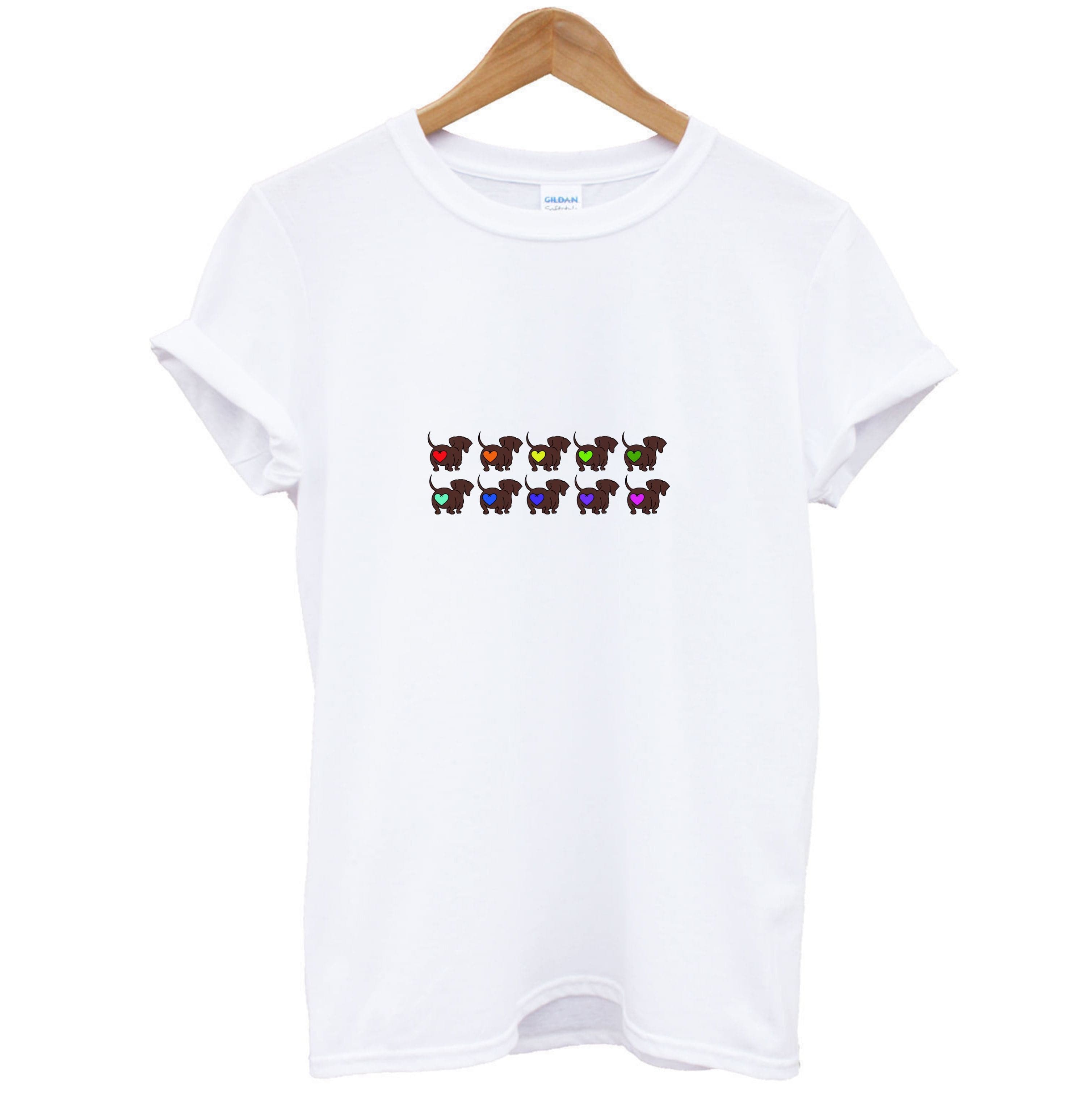 Love hearts - Dachshunds T-Shirt