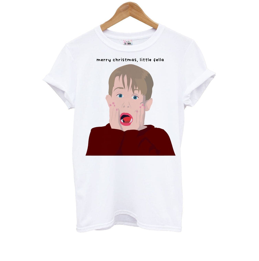 Little Fella Home Alone - Christmas Kids T-Shirt