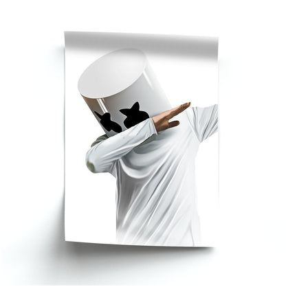 White Helmet DJ Dab Poster