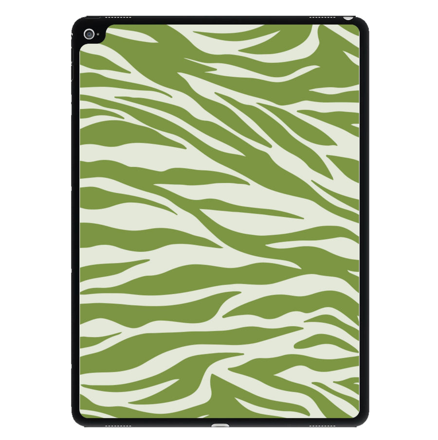 Abstract Green Print iPad Case