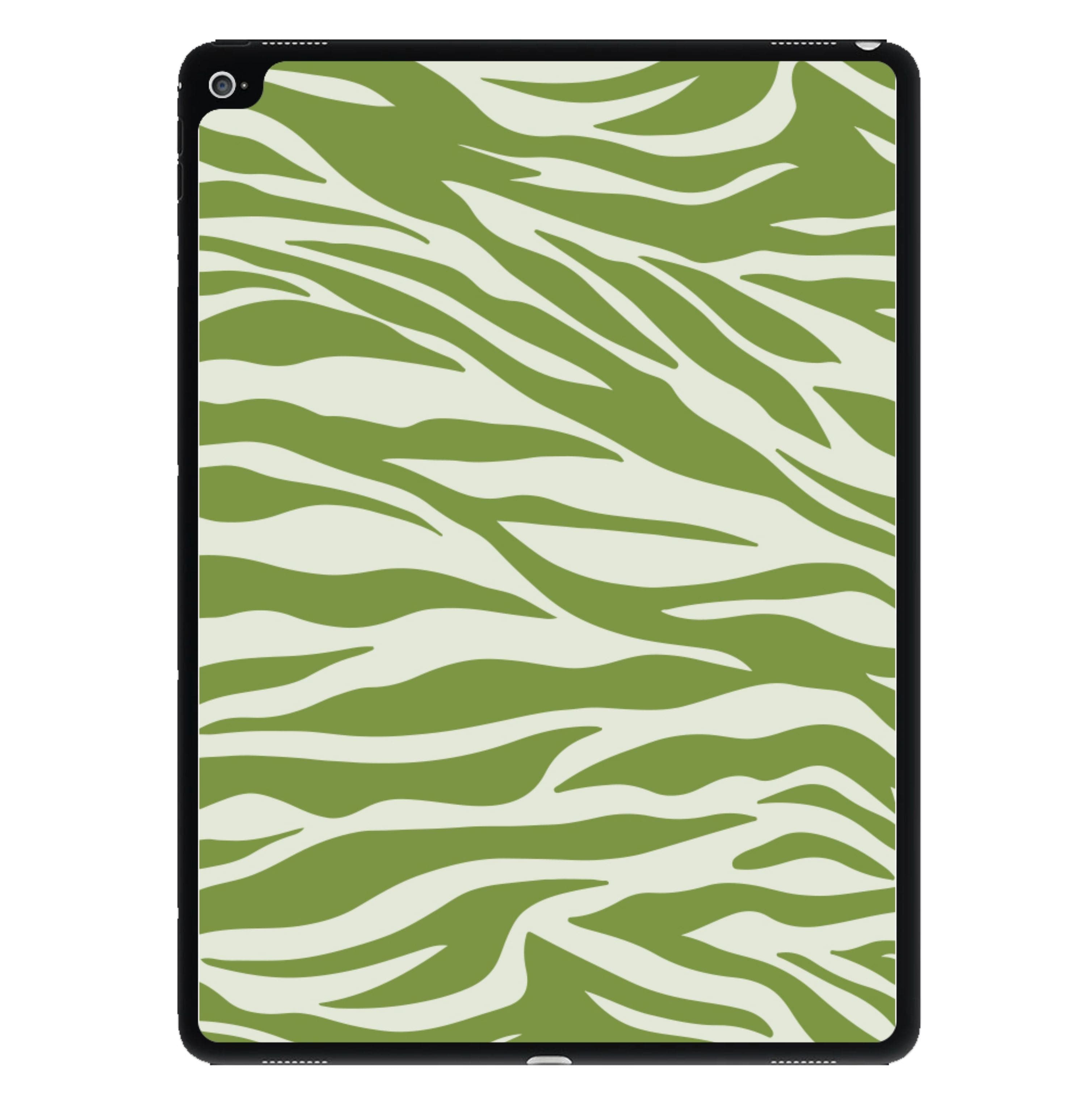 Abstract Green Print iPad Case