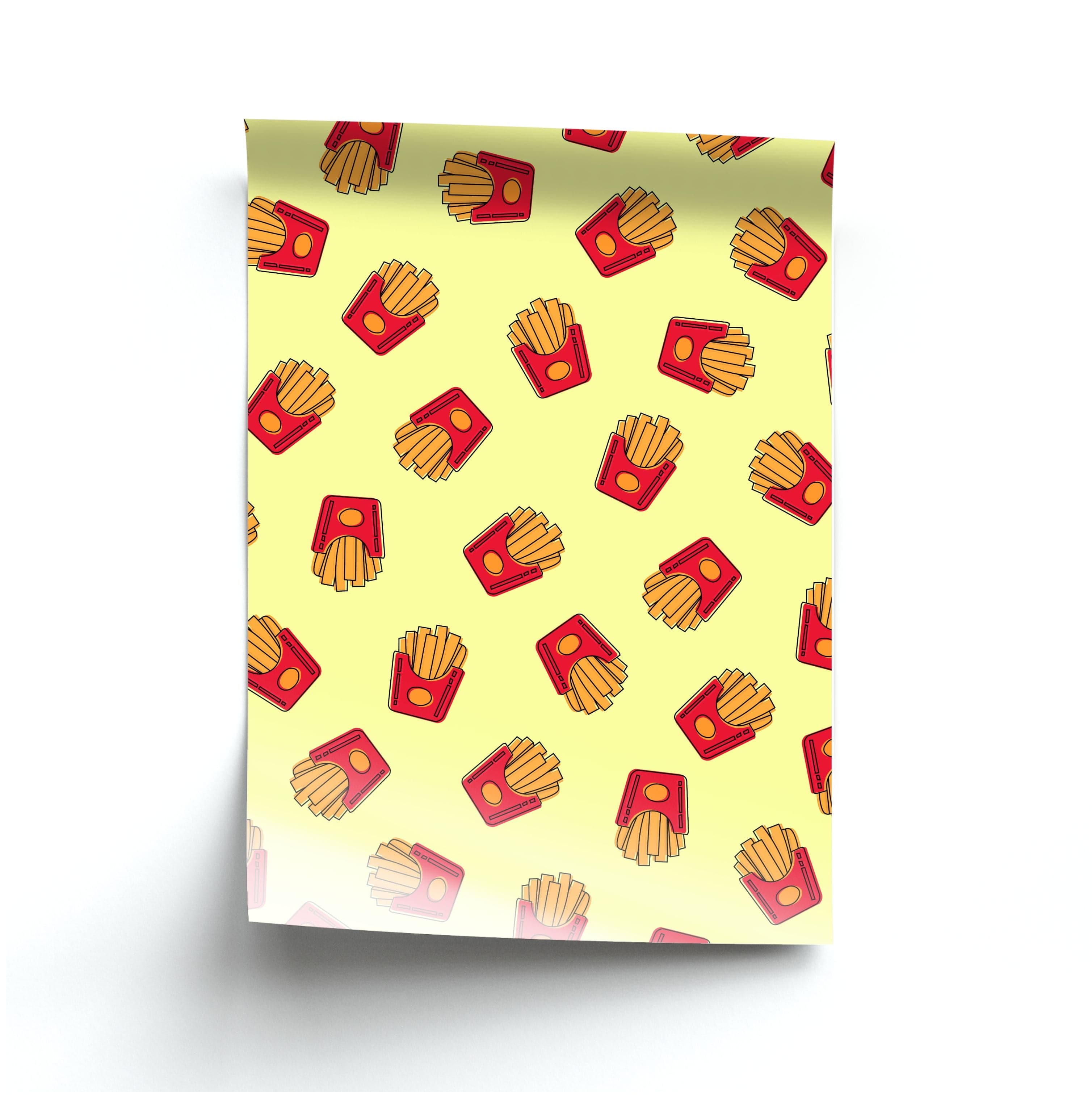 Fries - Fast Food Patterns Poster