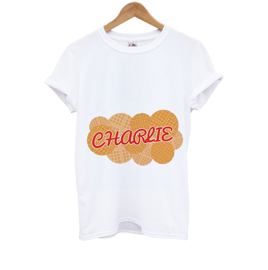 Waffles - Personalised Stranger Things Kids T-Shirt