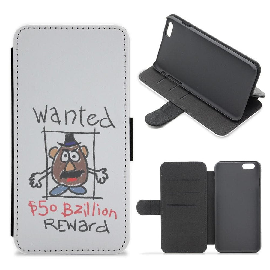 Mr Potato Head - Wanted Toy Story Flip / Wallet Phone Case - Fun Cases