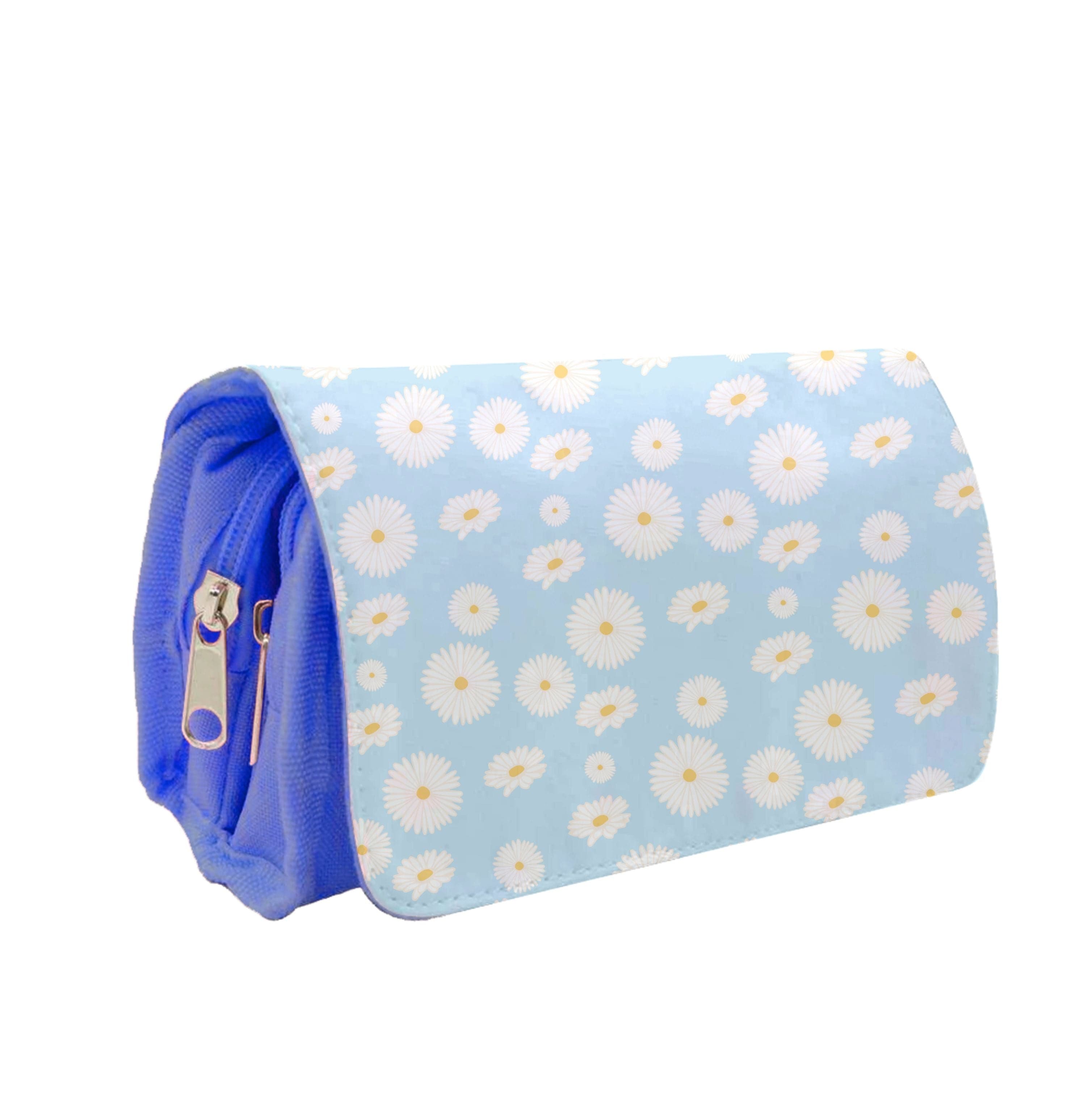 Blue Daisies - Floral Pencil Case