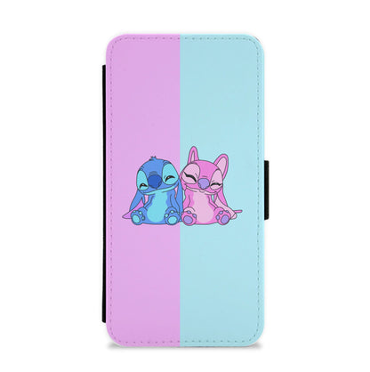 Best Friends - Pink Alien Flip / Wallet Phone Case