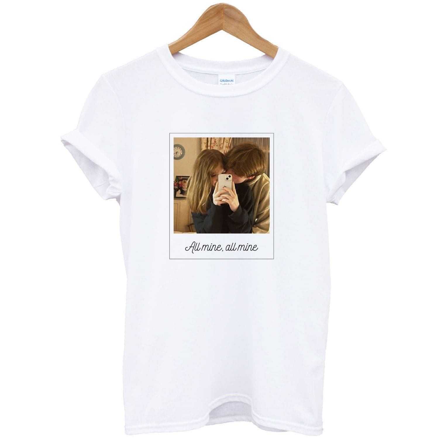 All Mine, All Mine - Personalised Couples T-Shirt