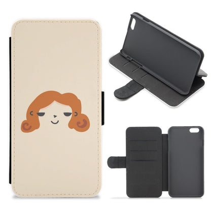 Black widow animated Flip / Wallet Phone Case