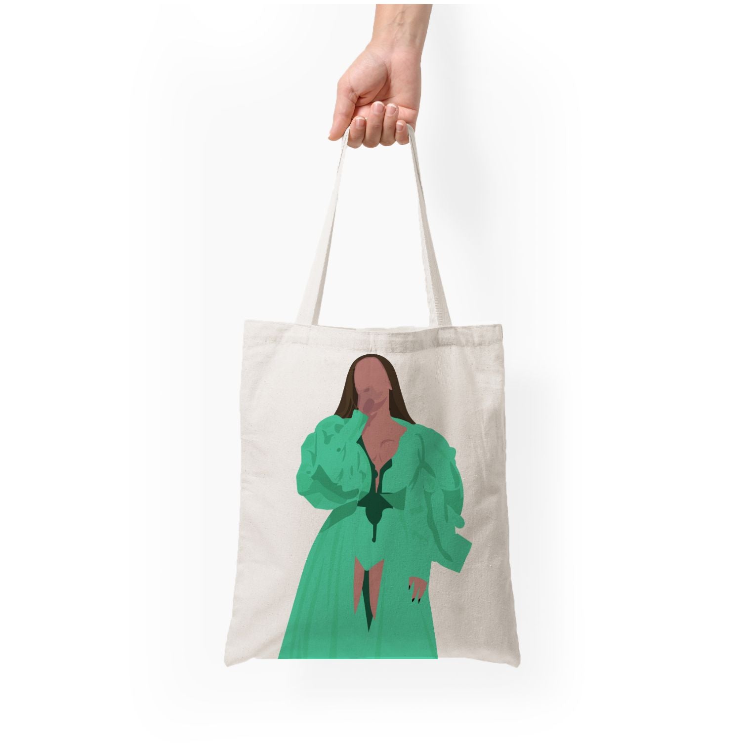 Green Dress - Queen B Tote Bag