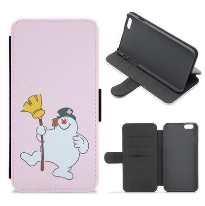 Broom - Snowman Flip / Wallet Phone Case