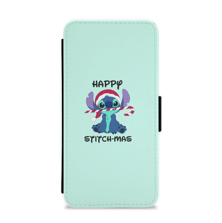 Happy Stitchmas - Christmas Flip / Wallet Phone Case