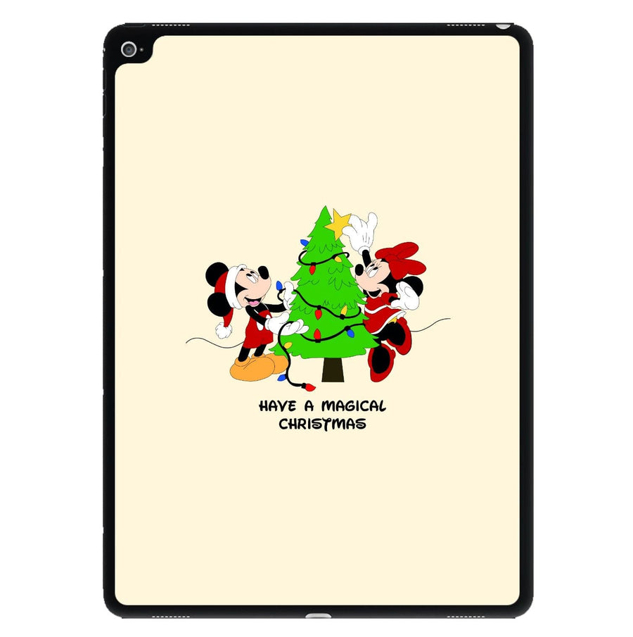 Festive Mickey And Minnie Mouse - Christmas  iPad Case