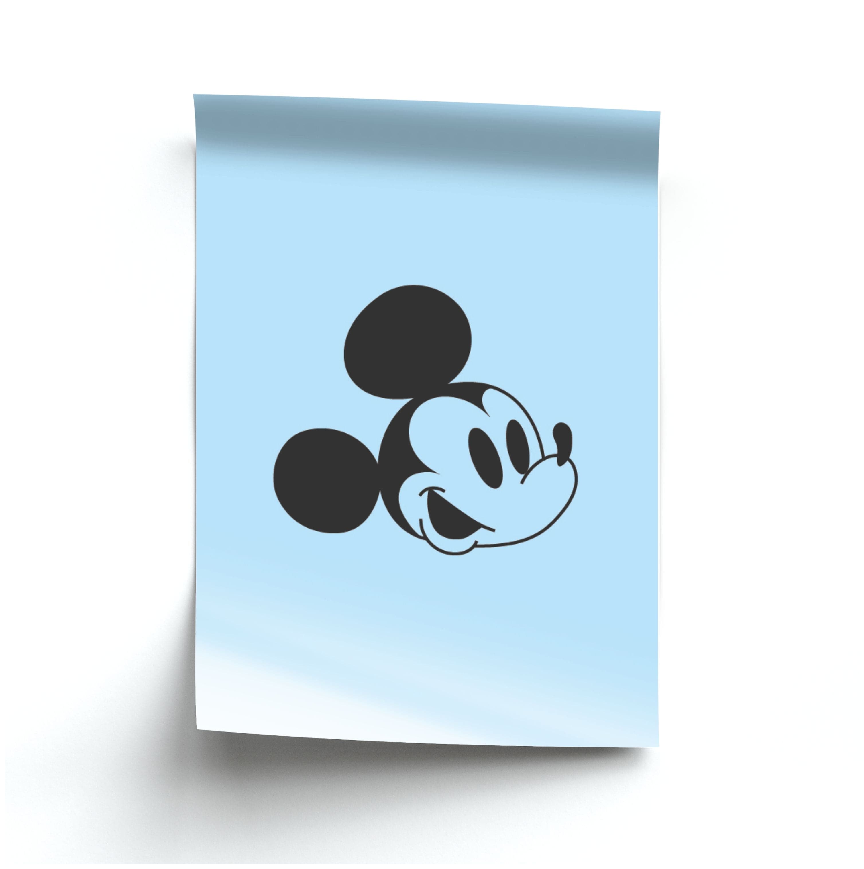 Blue Mickey Poster