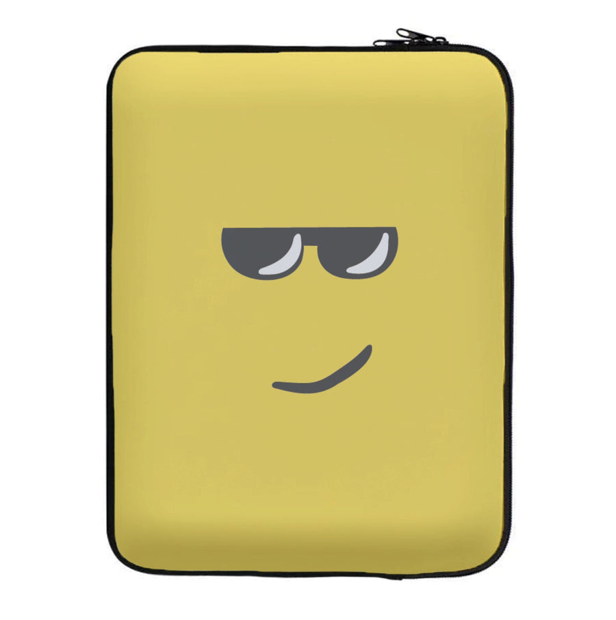 Yellow Face Shades - Roblox Laptop Sleeve