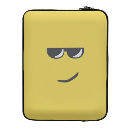 Yellow Face Shades Laptop Sleeve