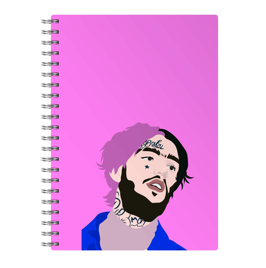 Pink And Black Hair - Lil Peep Notebook