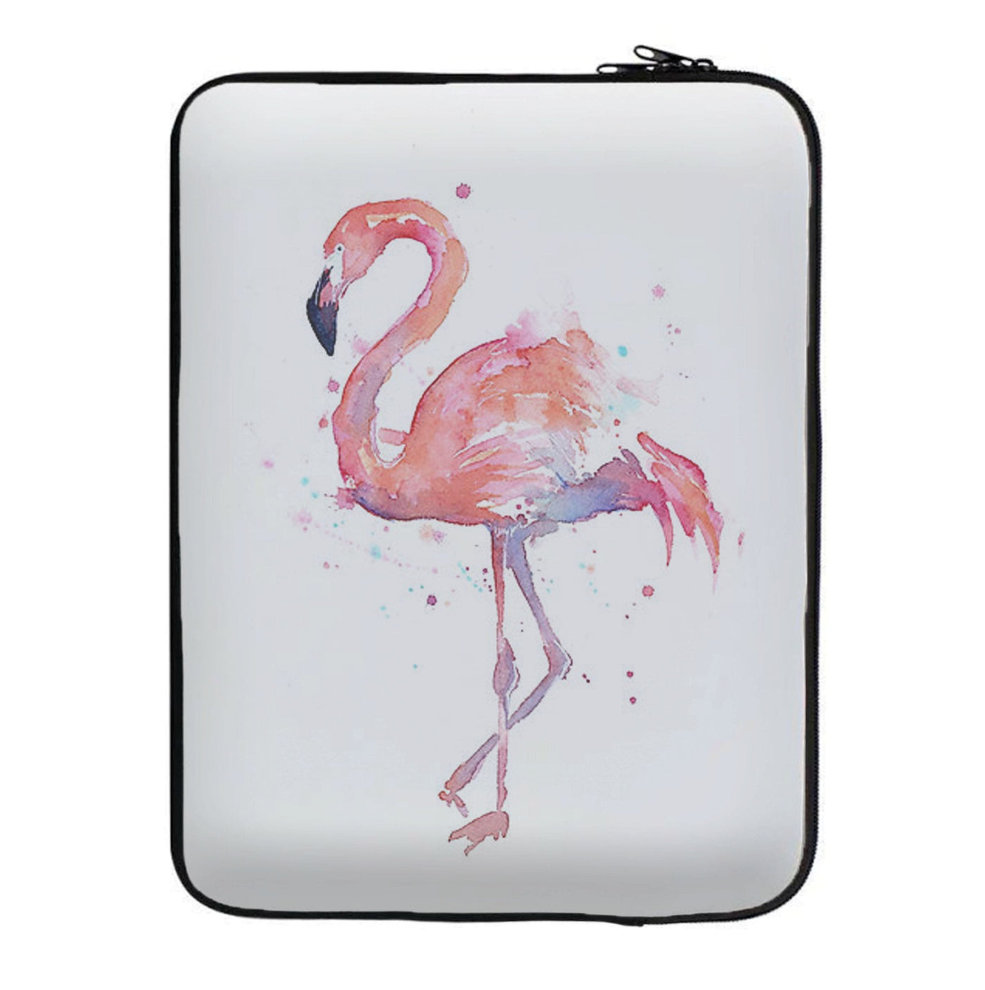 Watercolour Flamingo Painting Laptop Sleeve