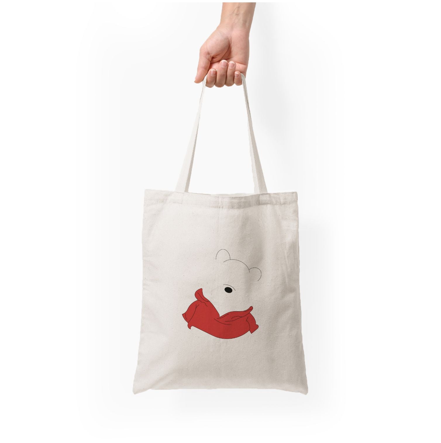 Faceless Yellow Bear Tote Bag