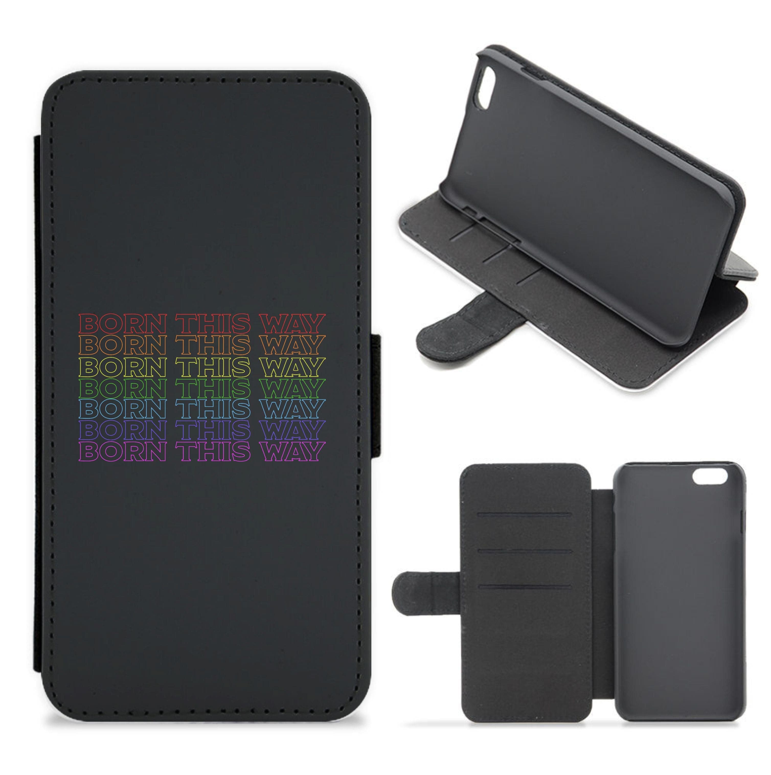 Born This Way - Pride Flip / Wallet Phone Case