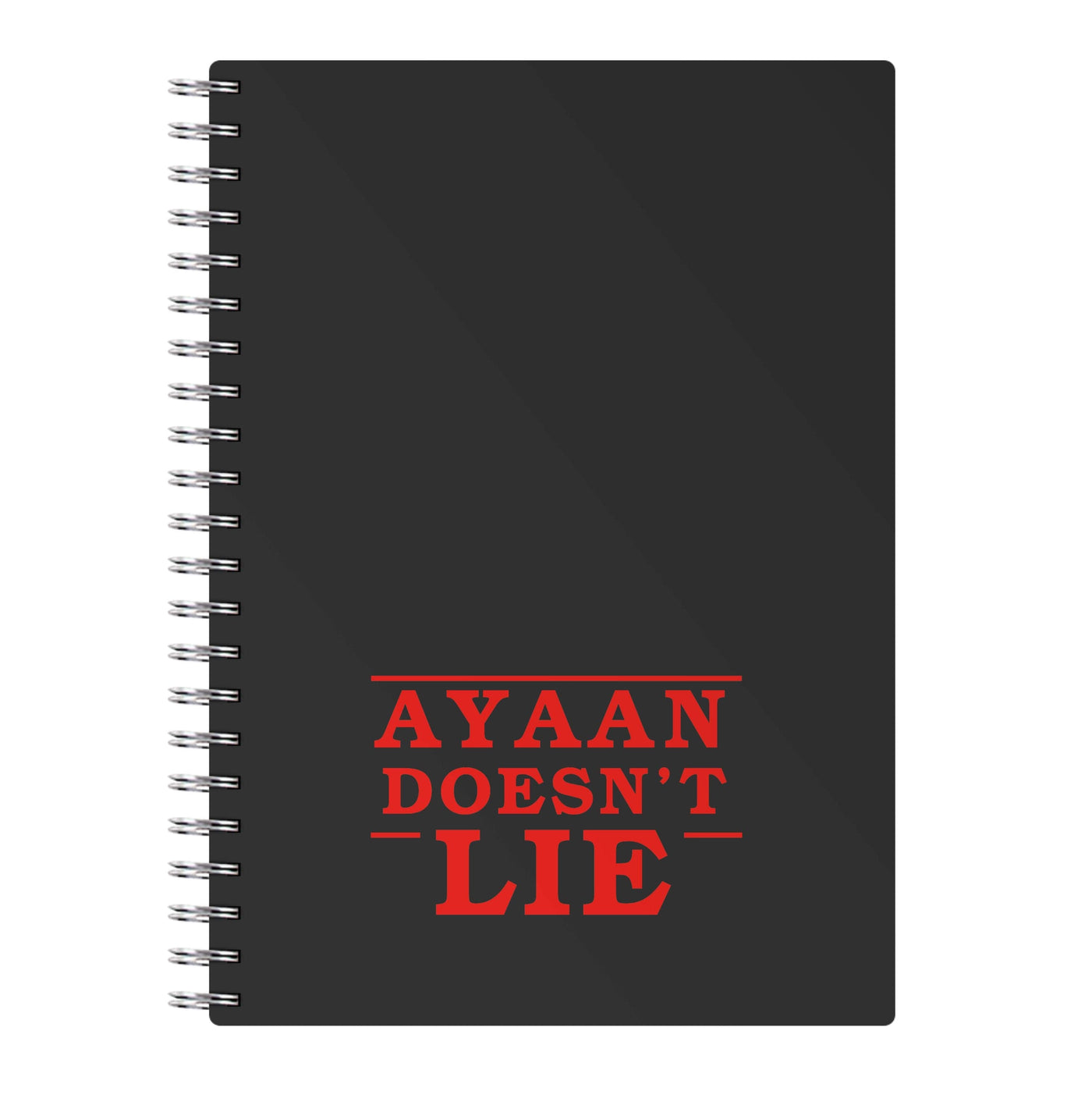 Doesn't Lie - Personalised Stranger Things Notebook