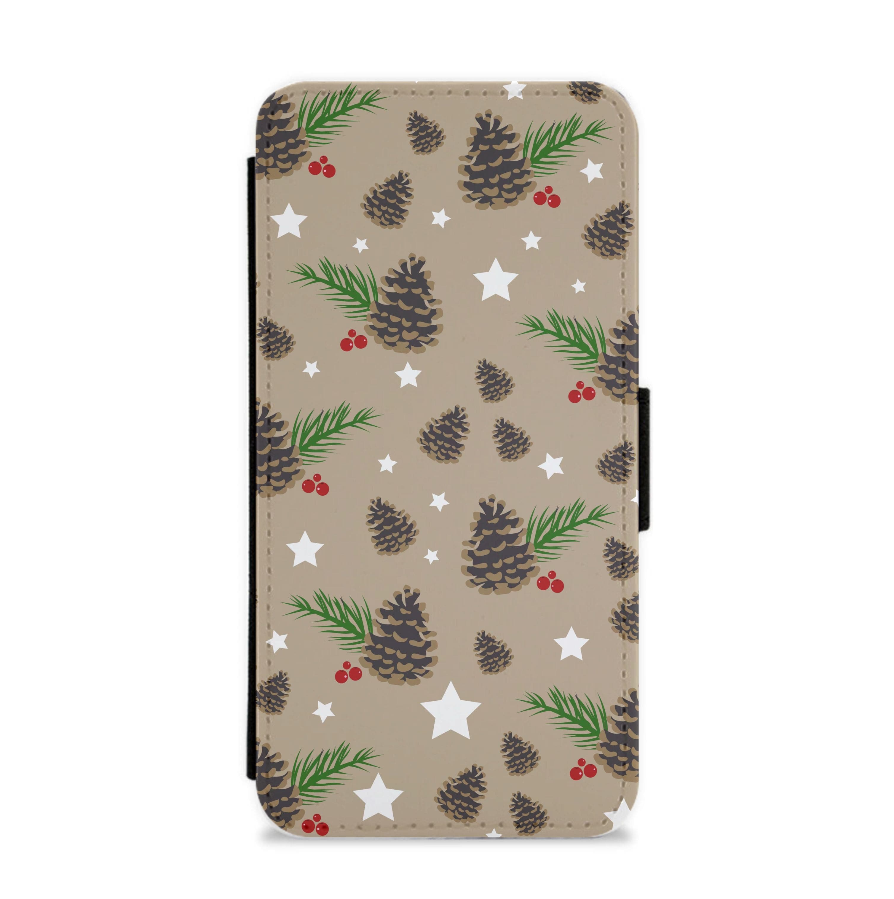 Acorn - Christmas Patterns Flip / Wallet Phone Case