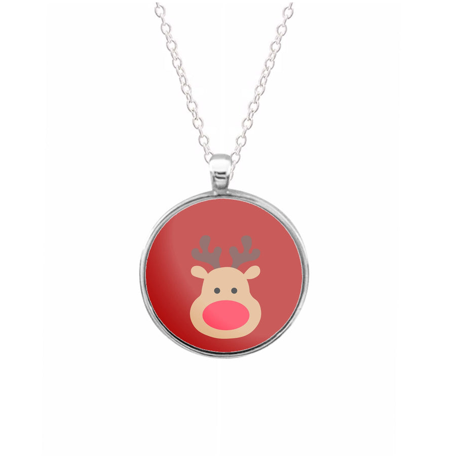 Rudolph Face - Christmas Necklace