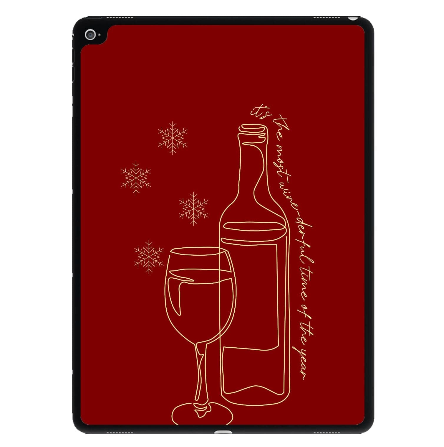 The Most Wine-derful Time - Christmas Puns iPad Case