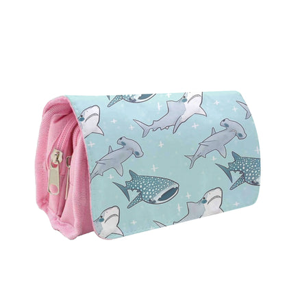 Shark Pattern Pencil Case