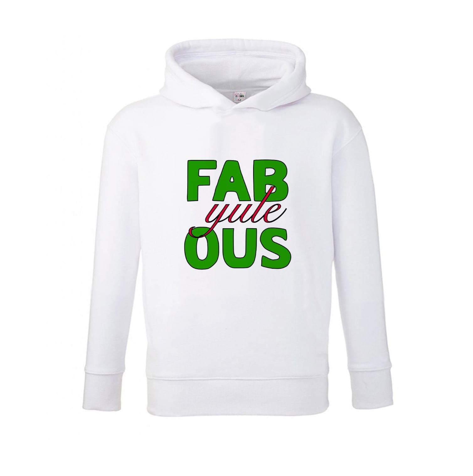 Fab-Yule-Ous Red - Christmas Puns Kids Hoodie