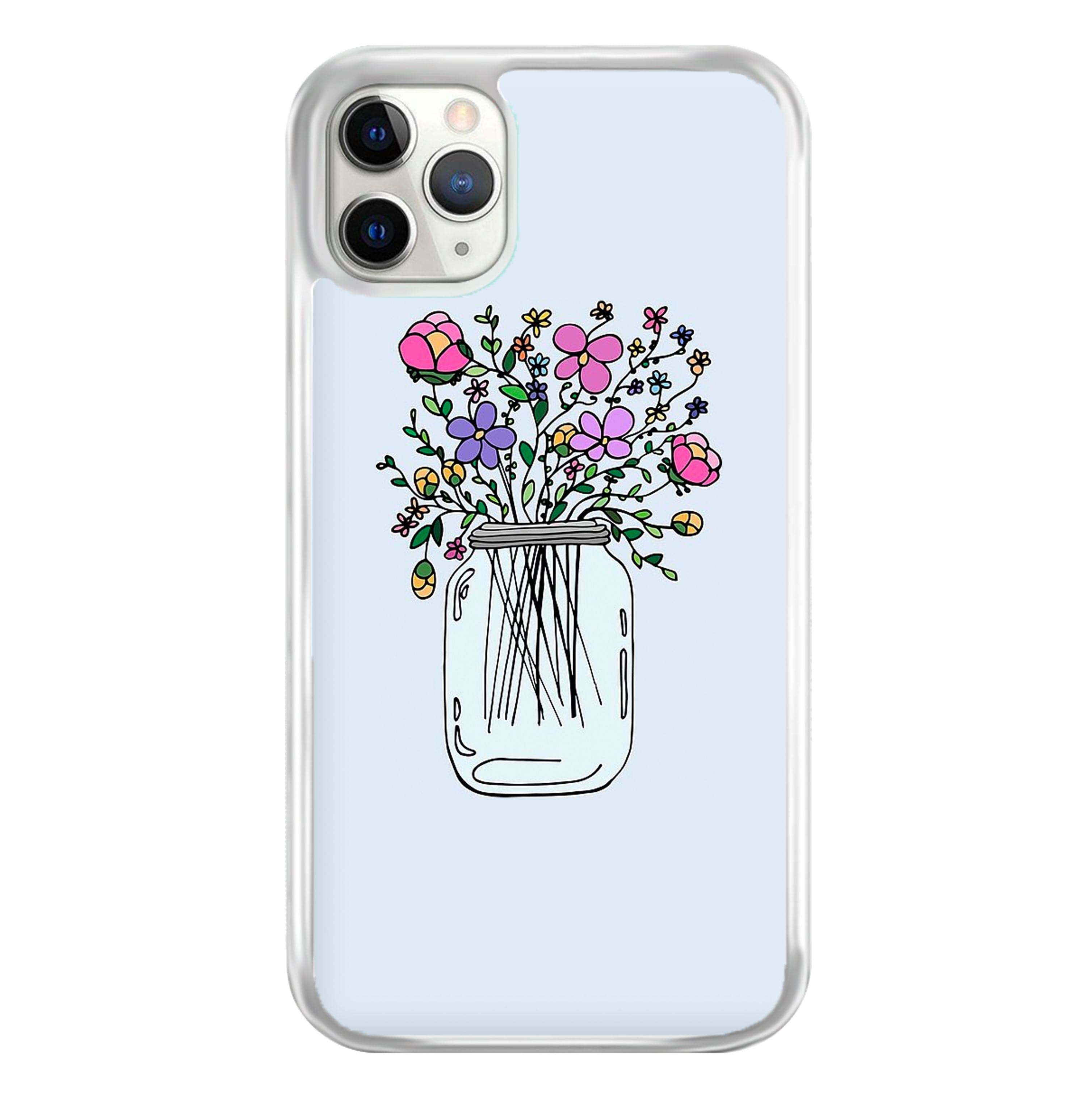 Cartoon Flower Jar Phone Case