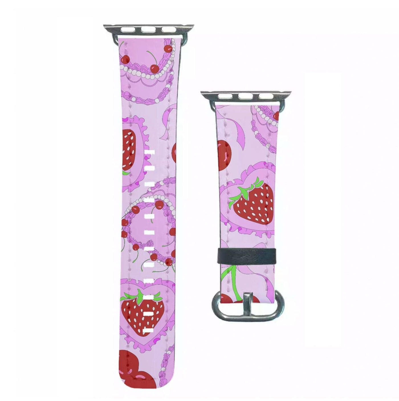 Cherries, Strawberries And Cake - Valentine's Day Apple Watch Strap