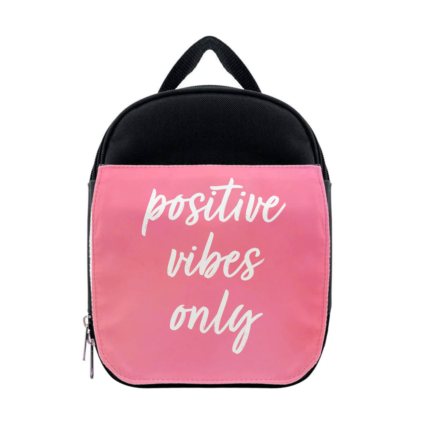 Pink Positive Vibes Only  Lunchbox