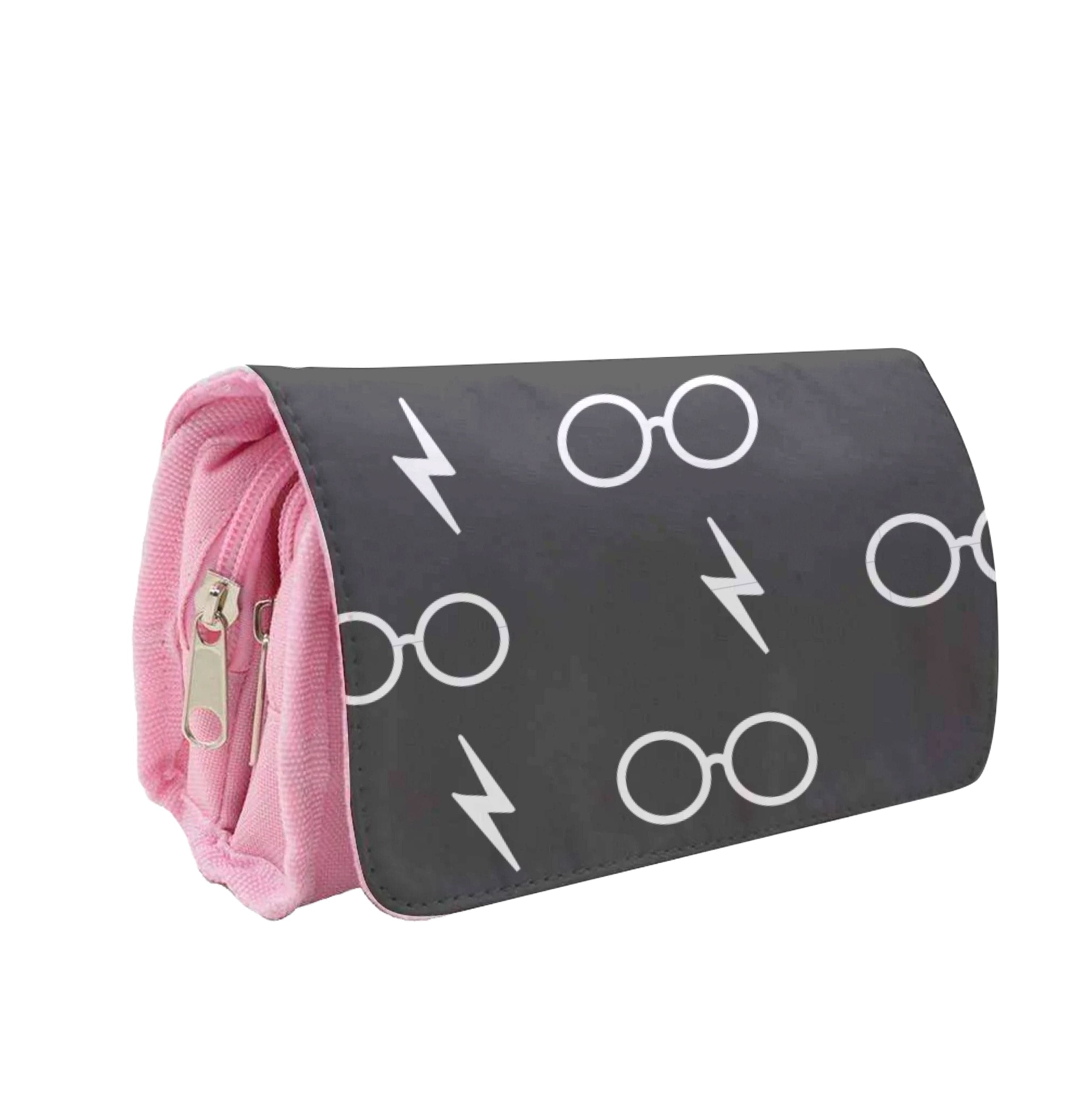 Glasses & Scar Pattern Pencil Case