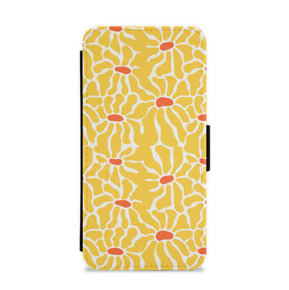 Yellow Flowers - Summer Flip / Wallet Phone Case