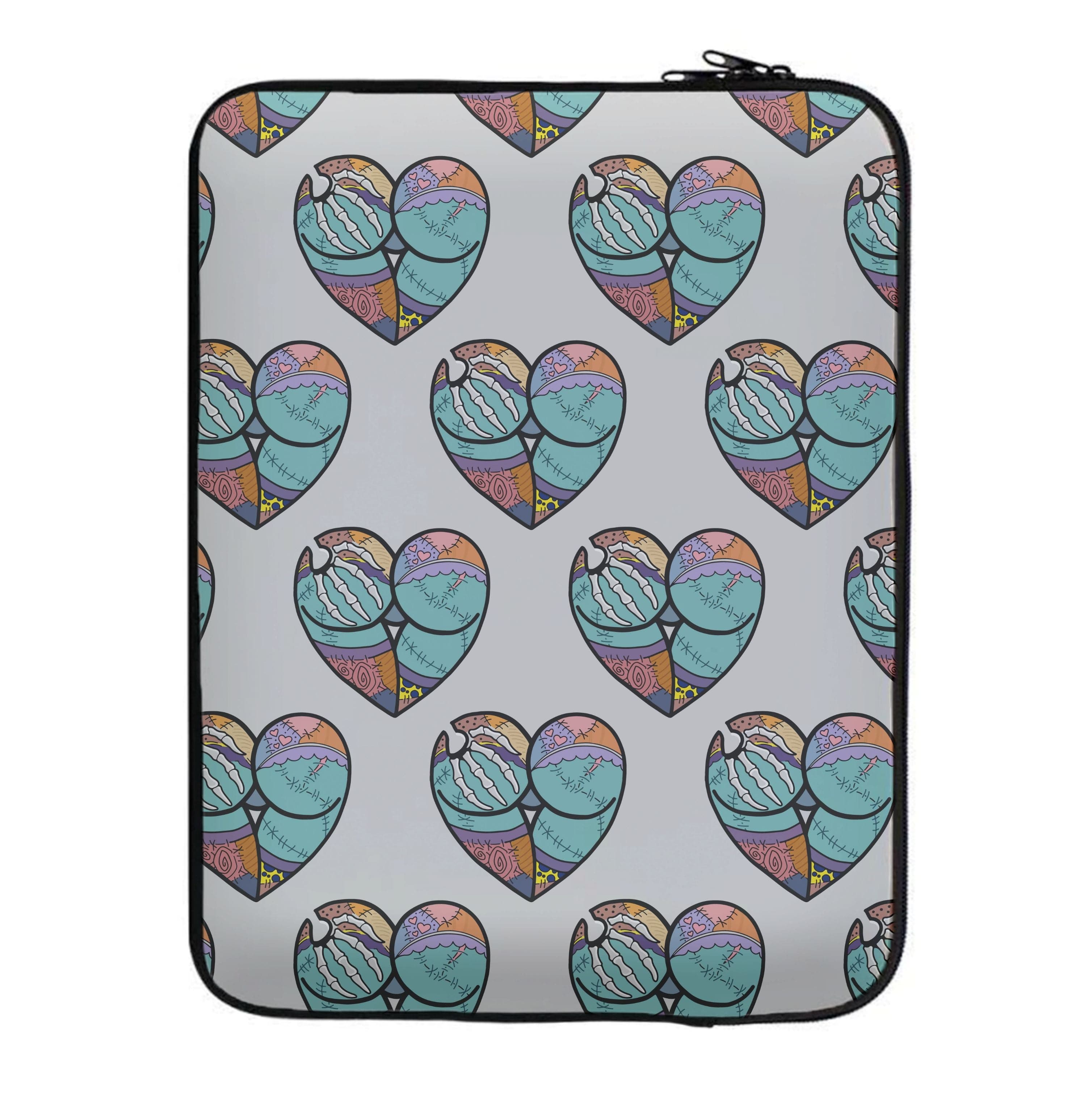 Sally And Jack Heart Pattern - TNBC Laptop Sleeve