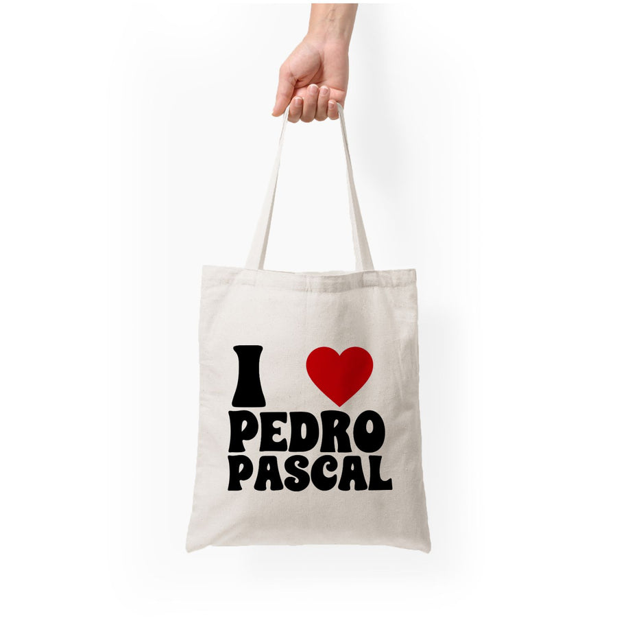 I Love Pedro Pascal Tote Bag