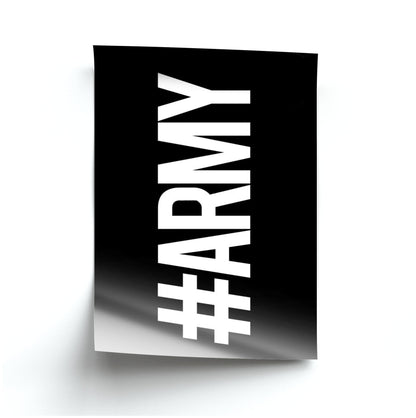 Hashtag Army - K Pop Poster