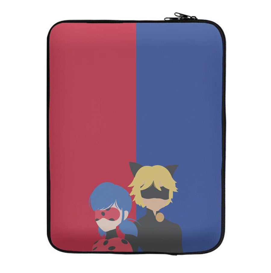 Red And Blue - Miraculous Laptop Sleeve