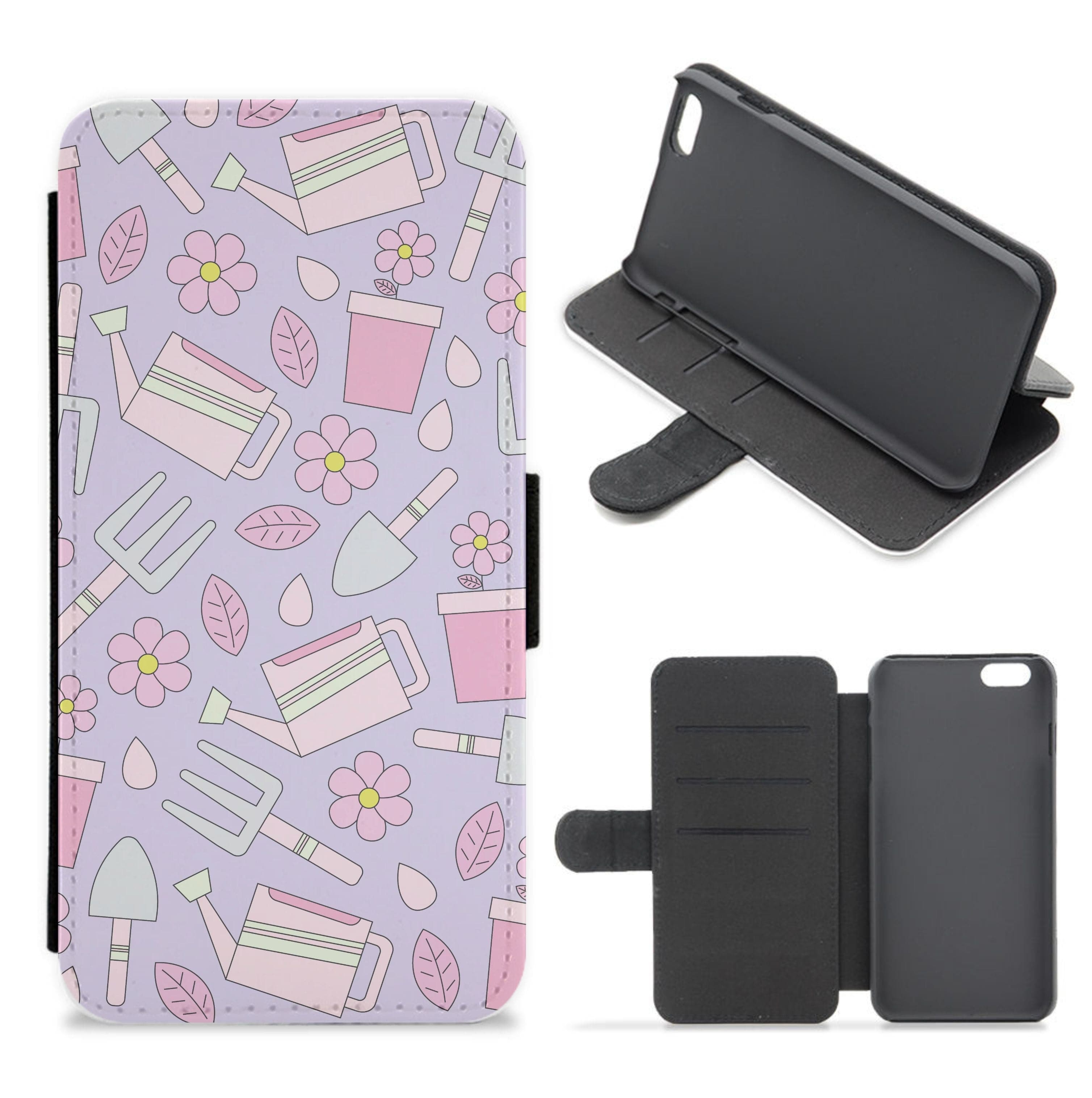 Gardening Tools - Spring Patterns Flip / Wallet Phone Case