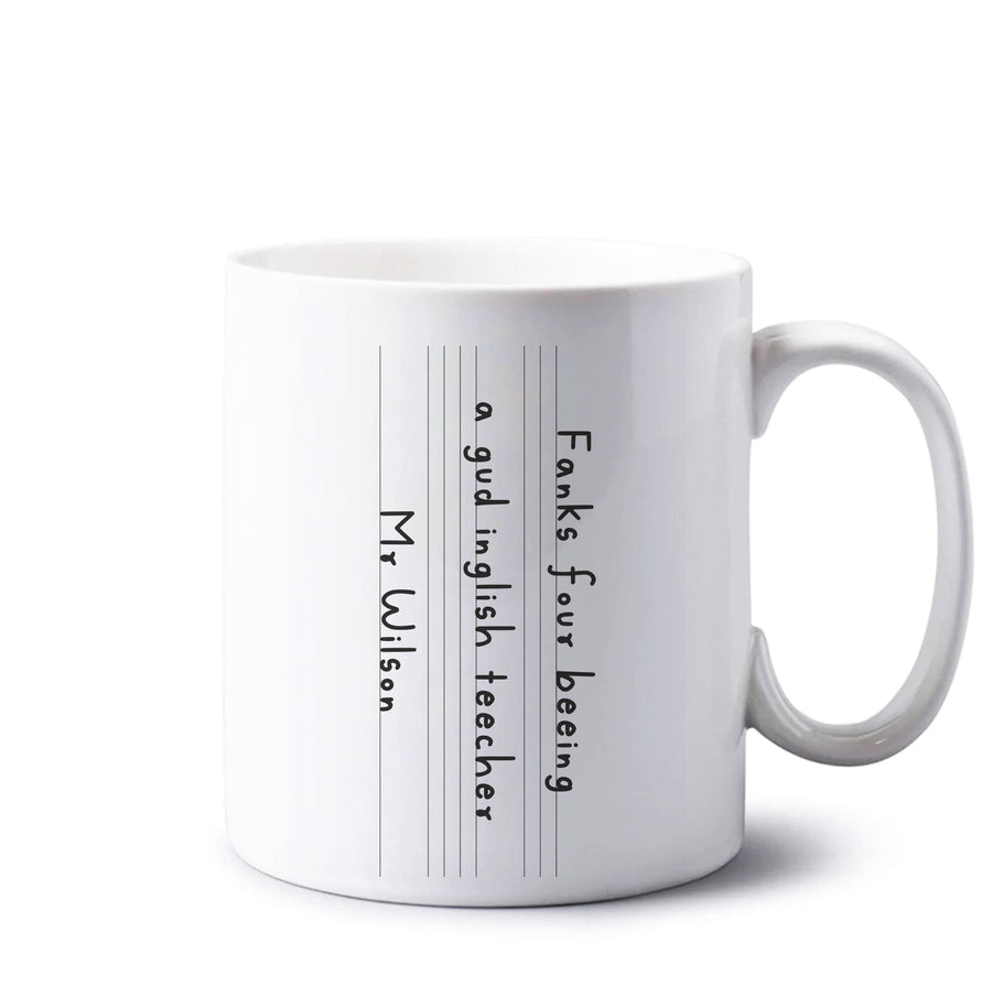 English Teacher - Personalised Teachers Gift Mug
