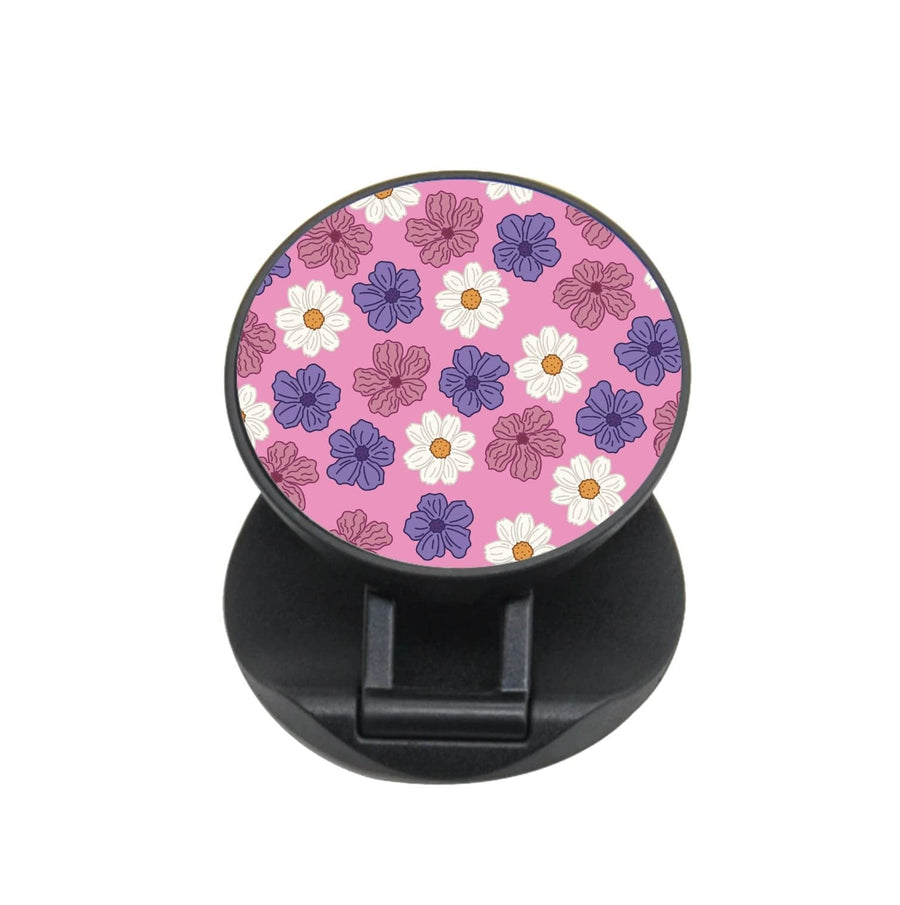 Pink, Purple And White Flowers - Floral Patterns FunGrip