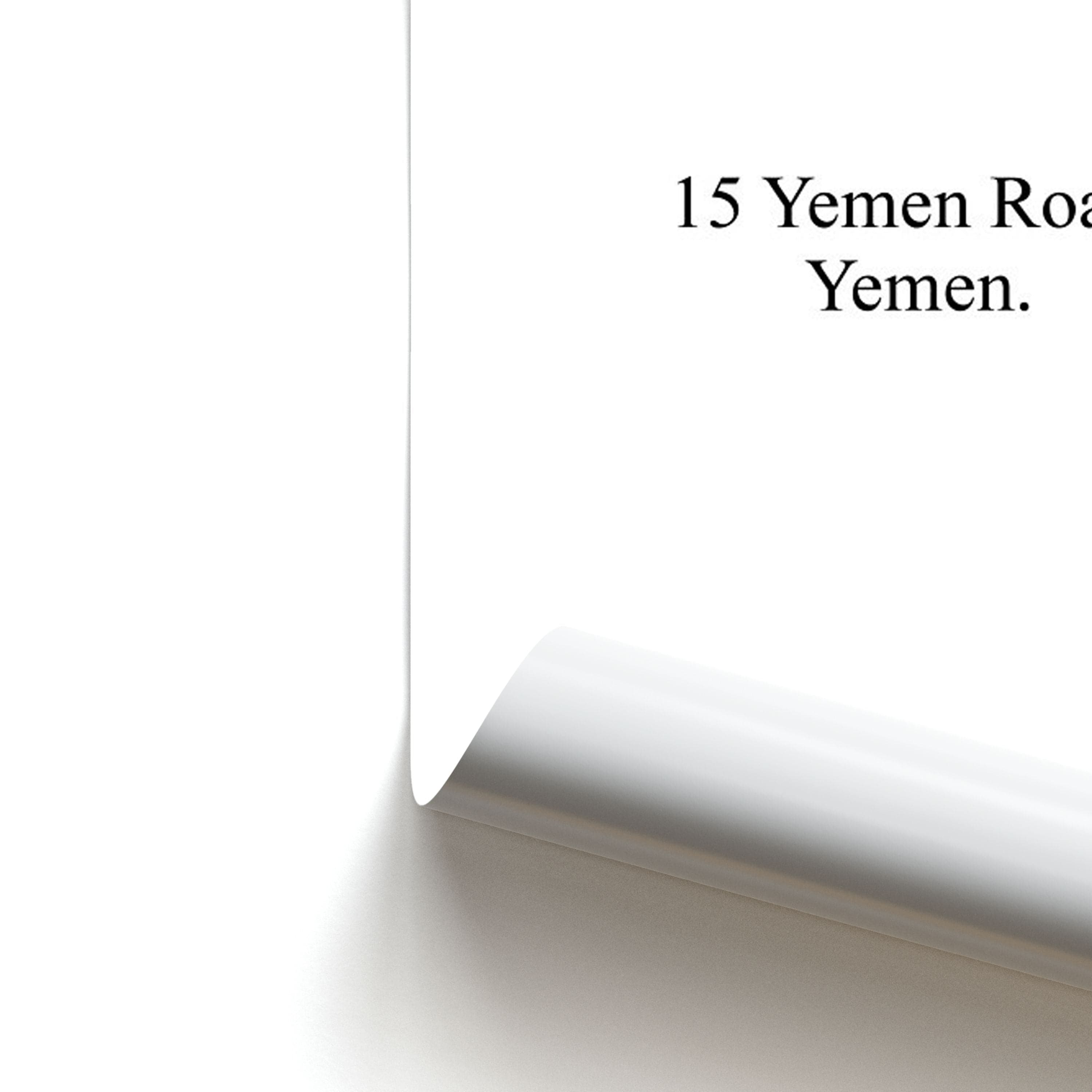 15 Yemen Road, Yemen Poster